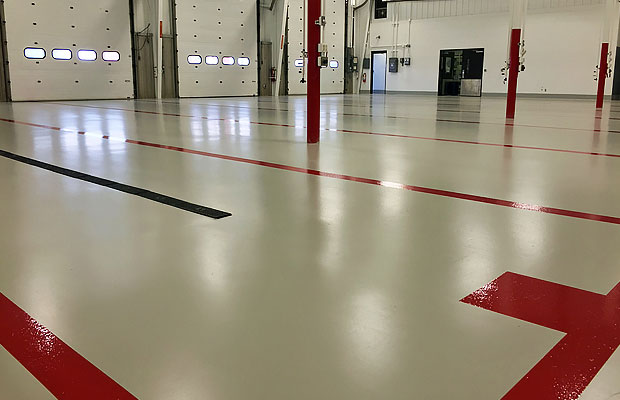 TOEIC epoxy paints and heavy-duty floors for factories 